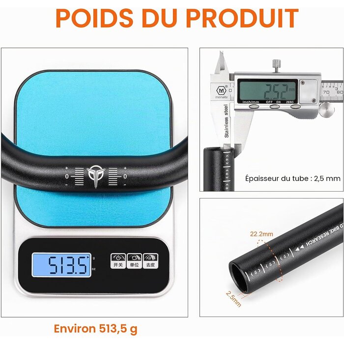Guidon Riser VTT Aluminium 780mm - 31% de remise