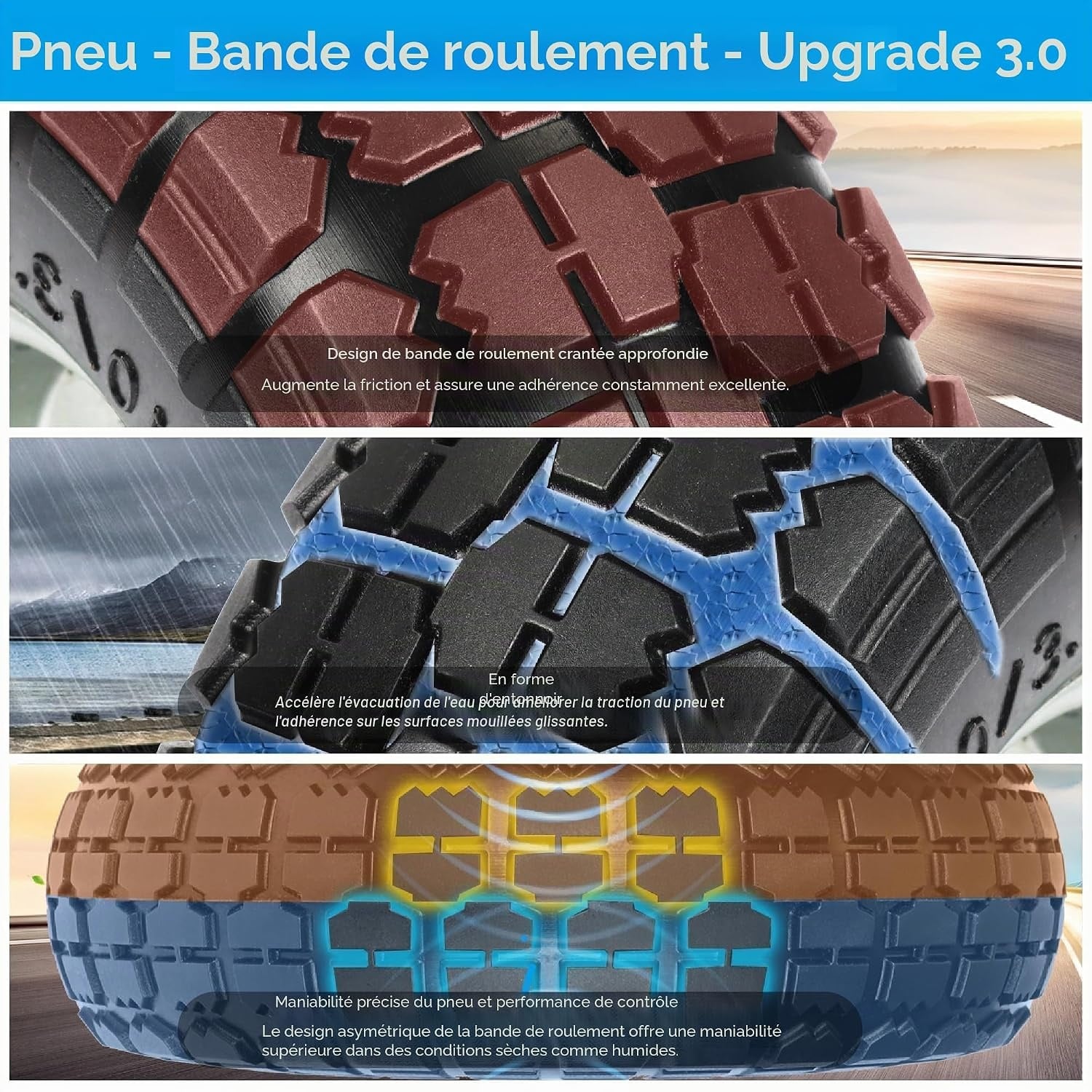 Lot de 2 roues pour diable increvables 260x85mm, axe 16mm - 32% de remise
