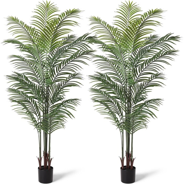 Lot de 2 palmiers artificiels 190 cm - Vert - 34% de remise