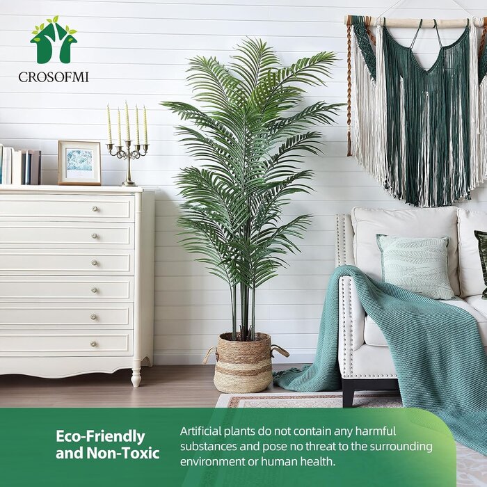 Lot de 2 palmiers artificiels 190 cm - Vert - 34% de remise