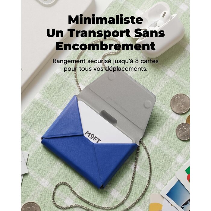 Portefeuille MagSafe minimaliste cuir vegan Taupe - 32% de remise