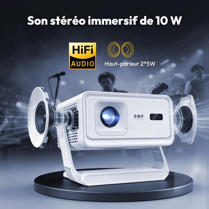 Projecteur Vidéo Portable Full HD 180° - 34% de remise