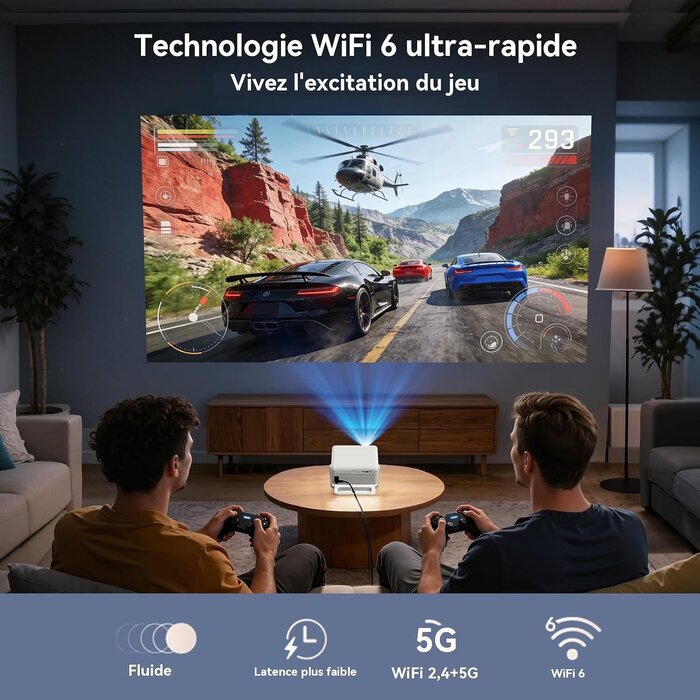 Projecteur Vidéo Portable Full HD 180° - 34% de remise