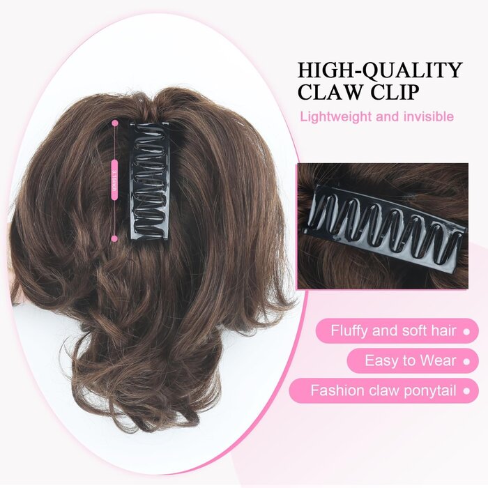 Extension Queue de Cheval 30cm Cheveux Naturels Marron - 33% de remise