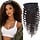 Extensions à clips cheveux naturels Remy, brun foncé 50cm, 34% de remise