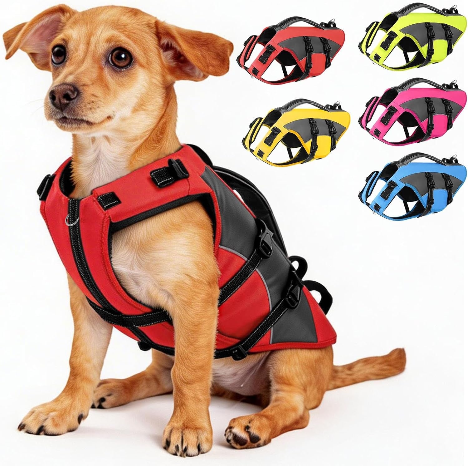 Gilet de sauvetage pour chien - Taille S - Rouge - 32% de remise