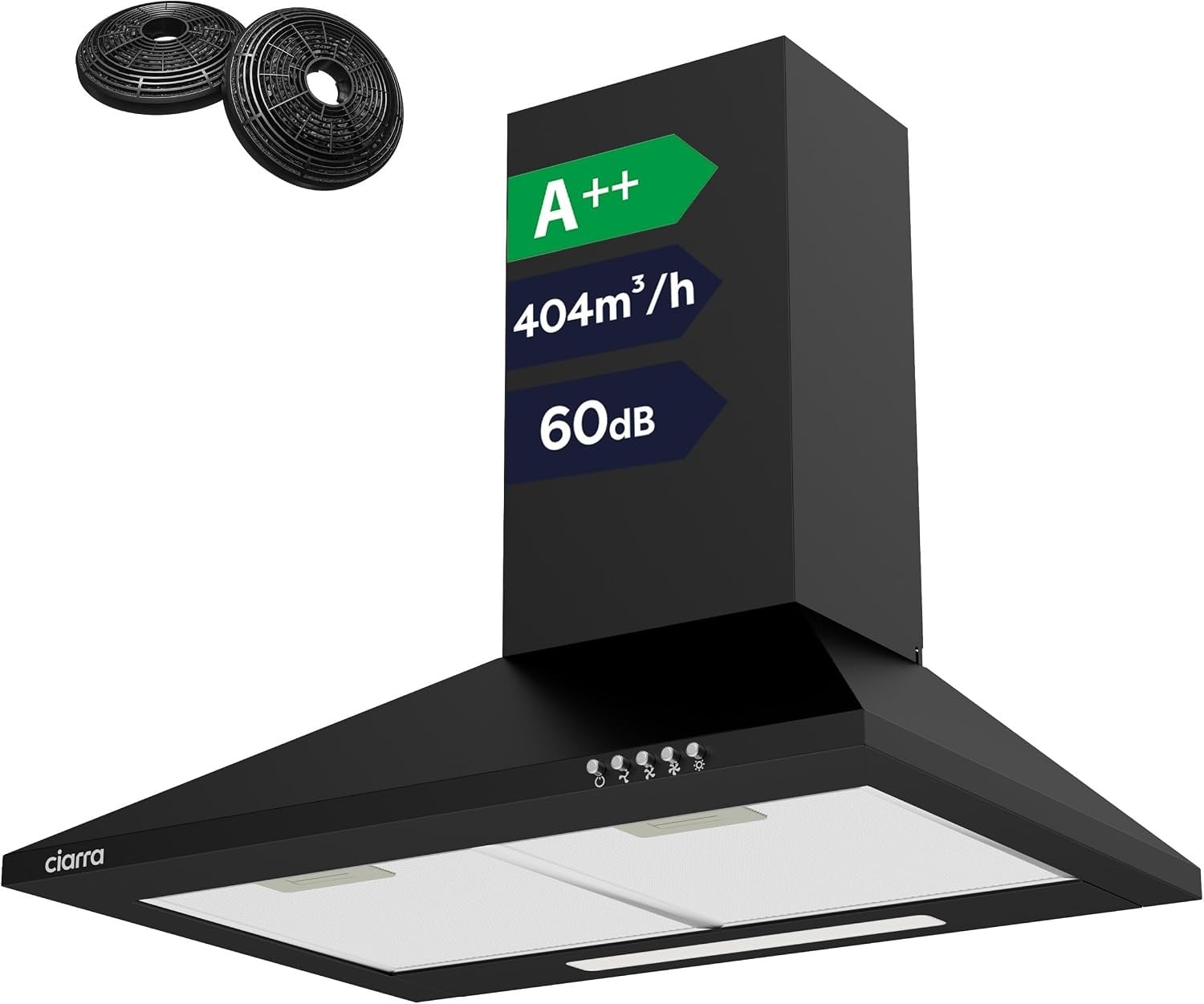 Hotte aspirante murale 60 cm inox - 35% de remise