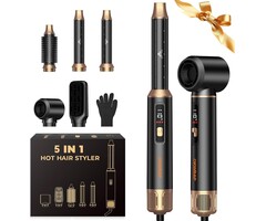 Appareil de coiffure polyvalent noir - 48% de remise