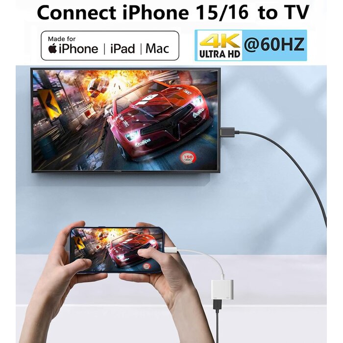 Adaptateur USB-C vers HDMI 4K 60Hz 100W PD - 29% de remise