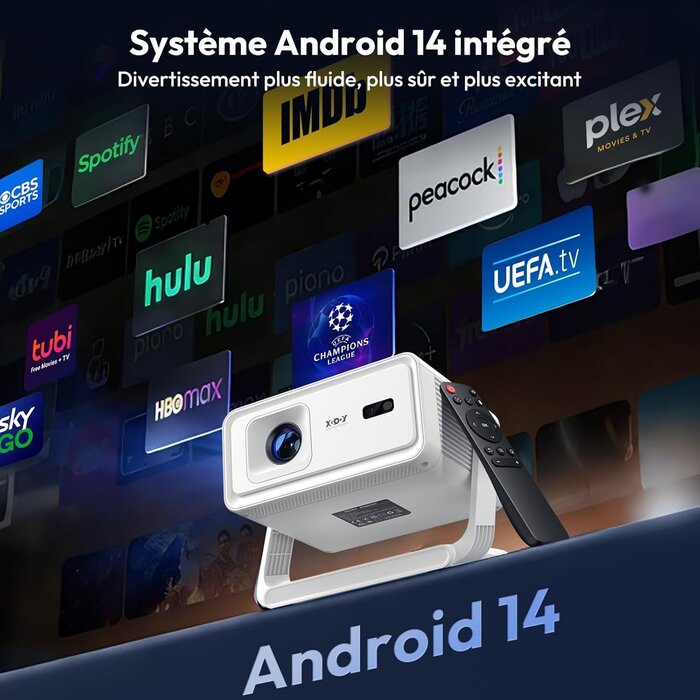 Projecteur Vidéo Portable 720P avec Autofocus et Rotation 180° - 34% de remise