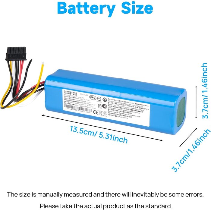 Batterie Li-ion 6800mAh 14.8V pour robot aspirateur - 31% de remise