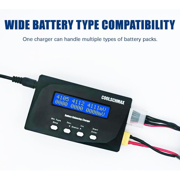 Chargeur et testeur de batterie universel - 31% de remise
