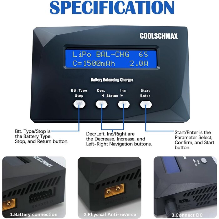 Chargeur et testeur de batterie universel - 31% de remise