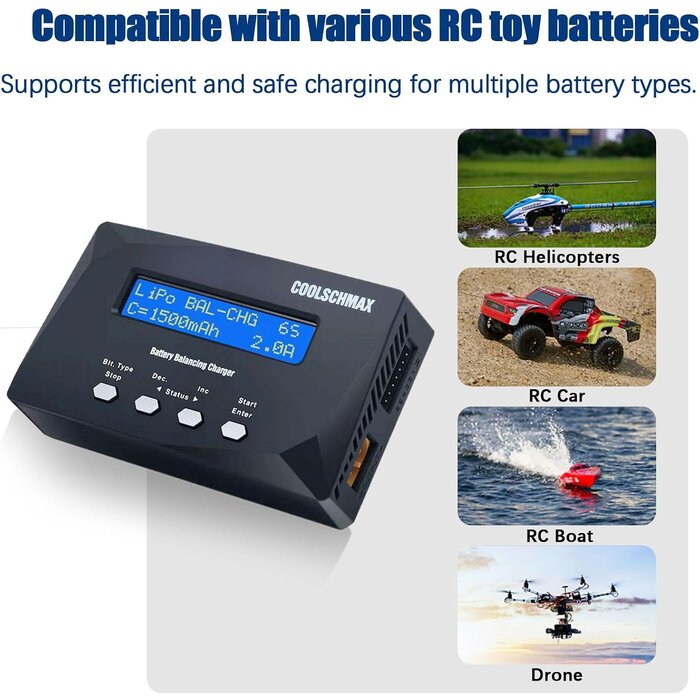 Chargeur et testeur de batterie universel - 31% de remise