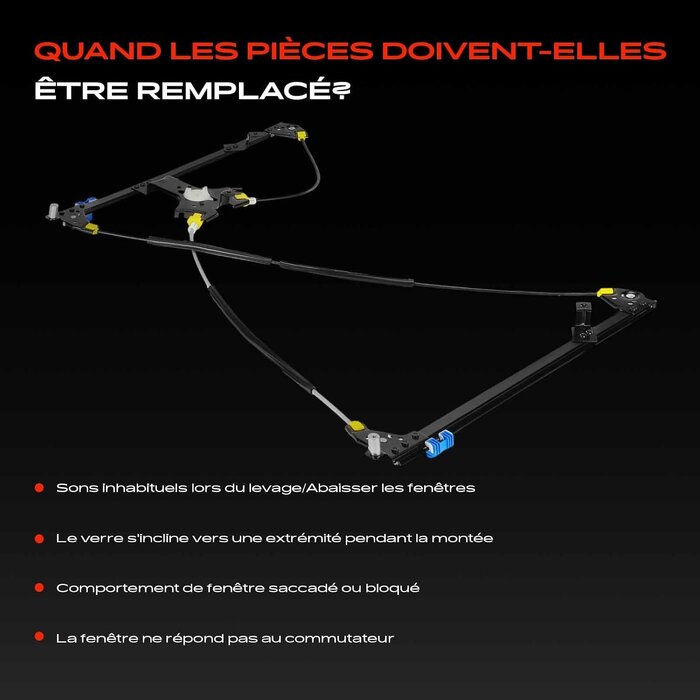 Mécanisme lève-vitre avant gauche pour Clio III - 33% de remise