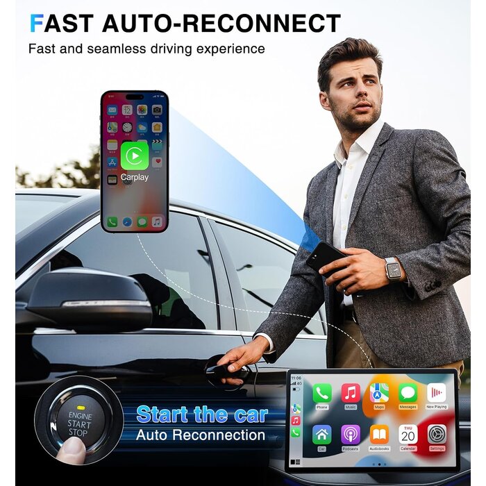 Adaptateur CarPlay sans fil USB - Installation rapide - 32% de remise