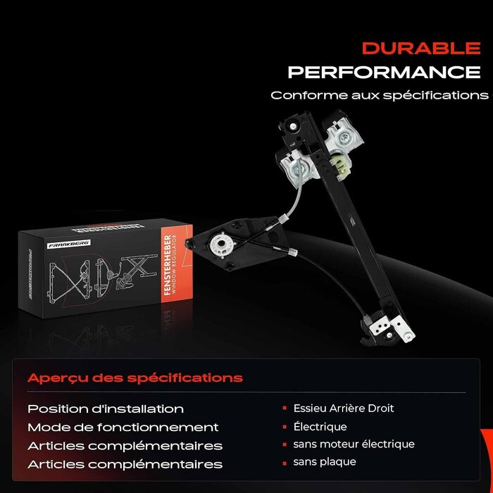 Mécanisme lève-vitre arrière droit Seat Ibiza IV - 32% de remise