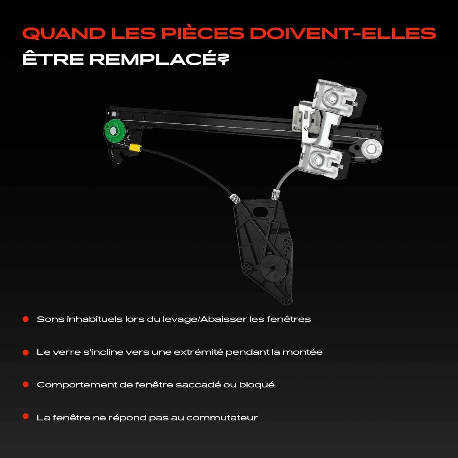 Mécanisme lève-vitre arrière droit Seat Ibiza IV - 32% de remise