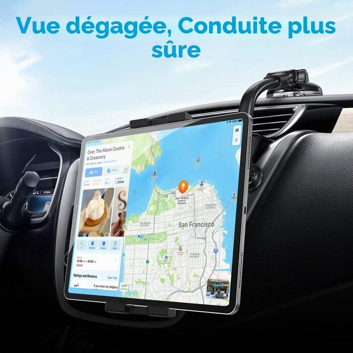 Support voiture flexible pour tablette et smartphone - 31% de remise