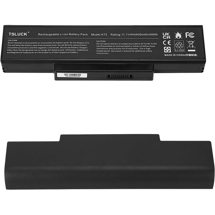 Batterie PC portable pour Asus N71 N73 K72 K73 A72 X73 X77 - 30% de remise