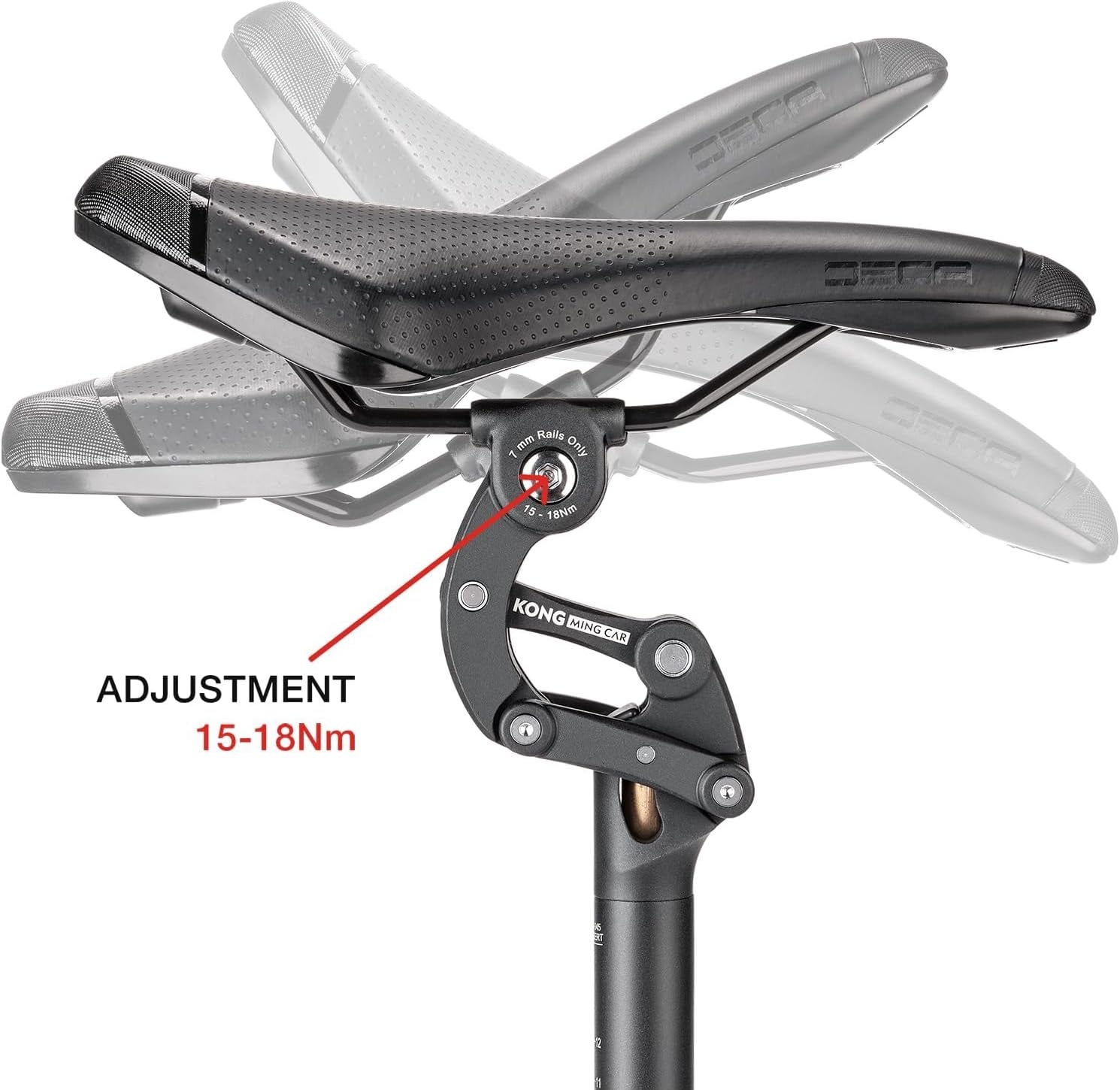 Tige de selle suspendue 27mm x 365mm, aluminium, noir - 34% de remise