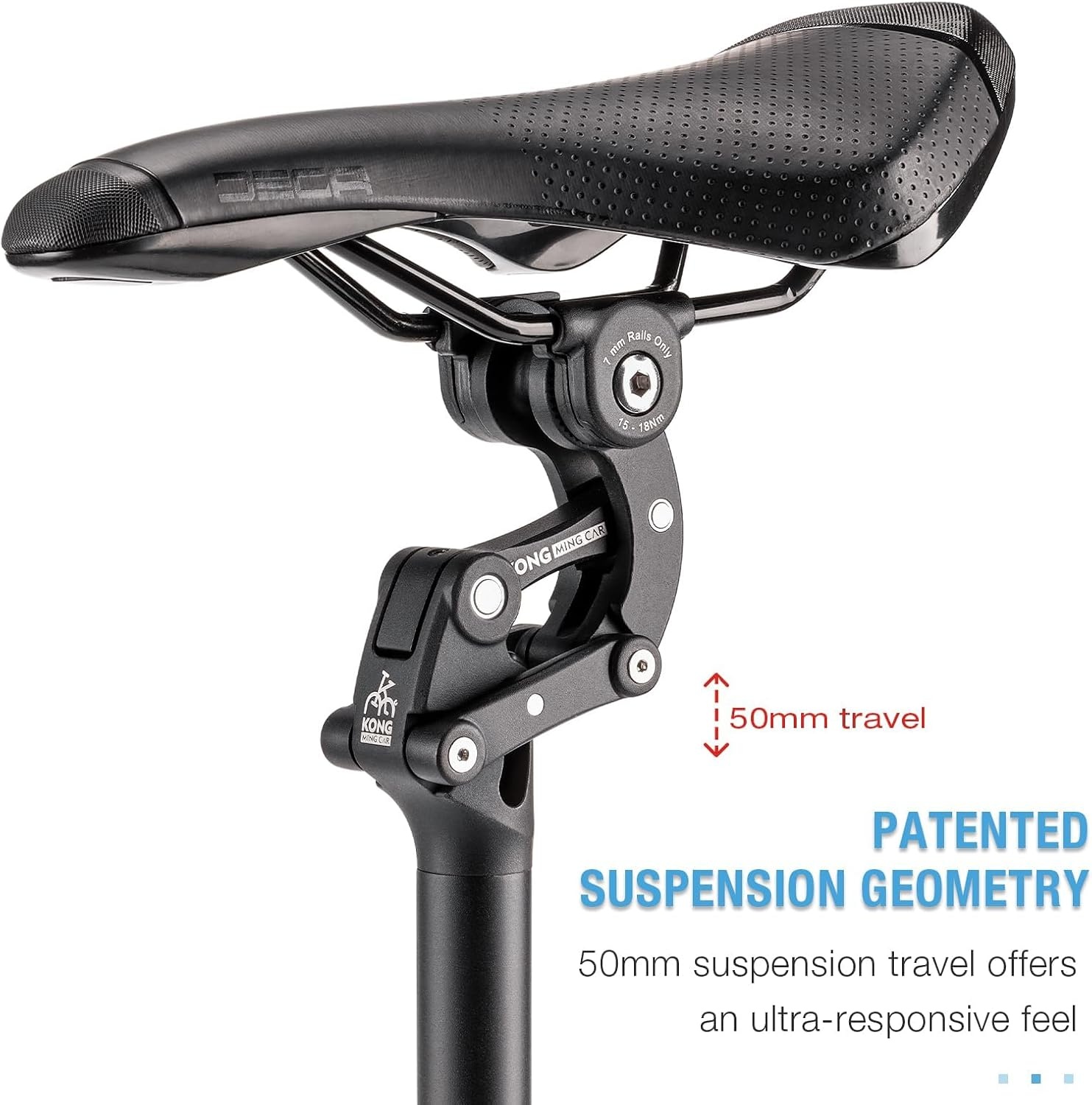 Tige de selle suspendue 27mm x 365mm, aluminium, noir - 34% de remise