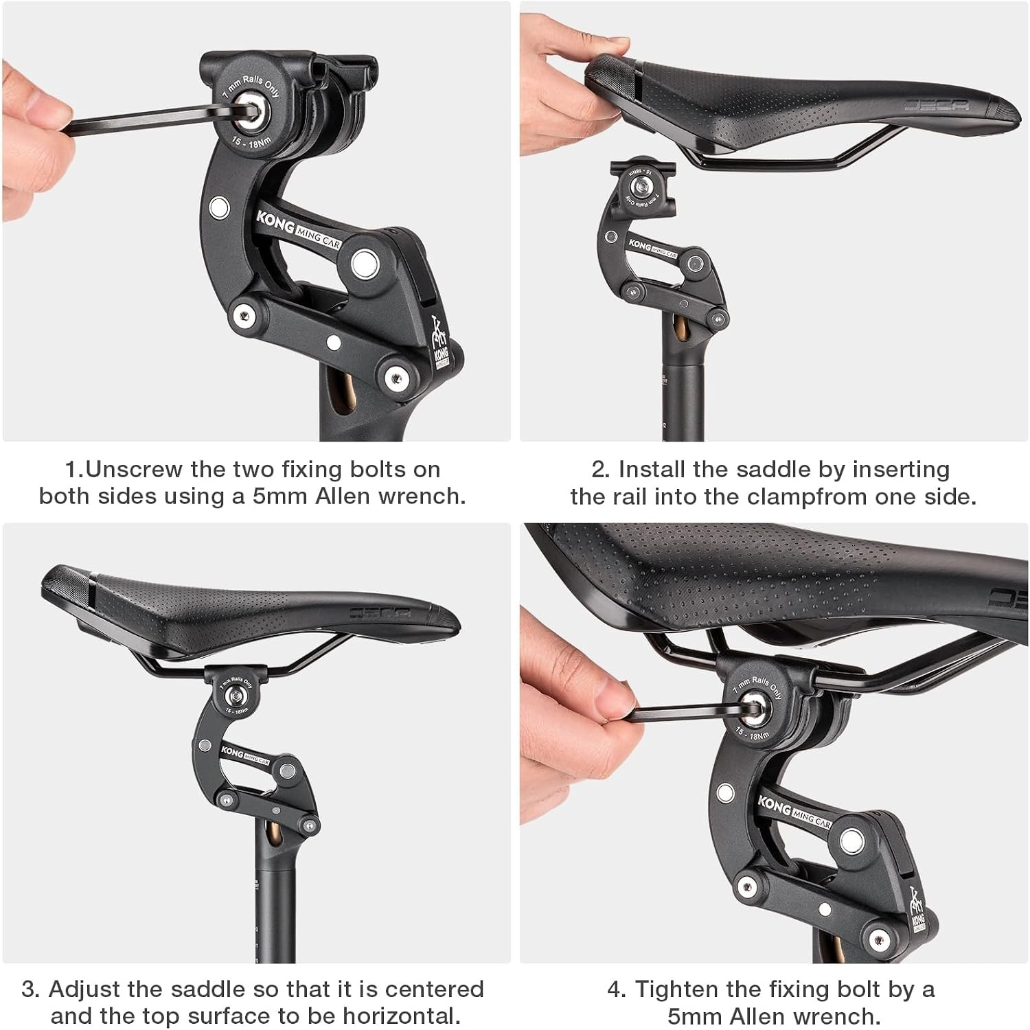 Tige de selle suspendue 27mm x 365mm, aluminium, noir - 34% de remise