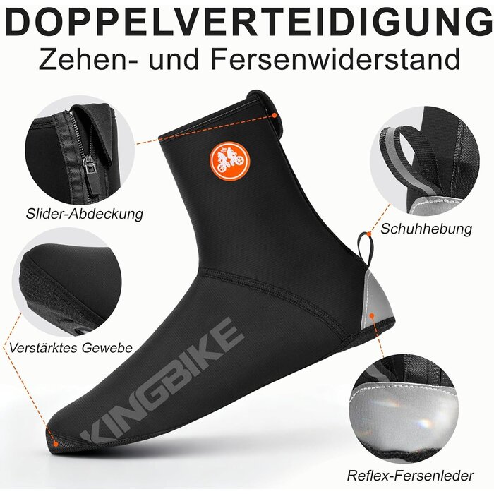 Surchaussures cyclisme thermique néoprène noir XL (44-47) - 30% de remise
