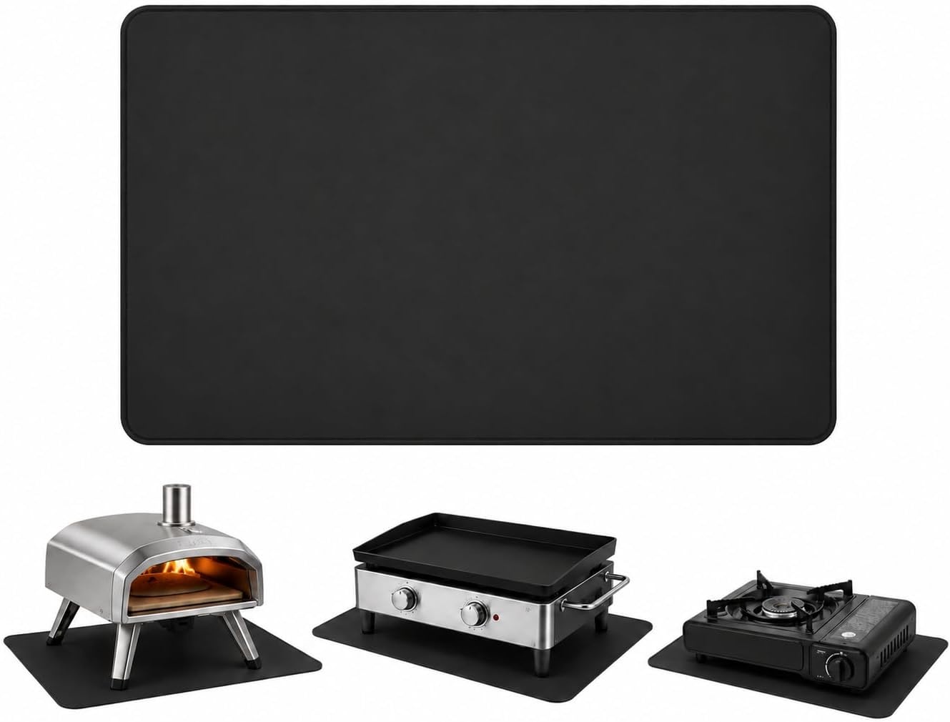 Tapis de barbecue ignifuge 75x120cm - Fibre de verre - 31% de remise
