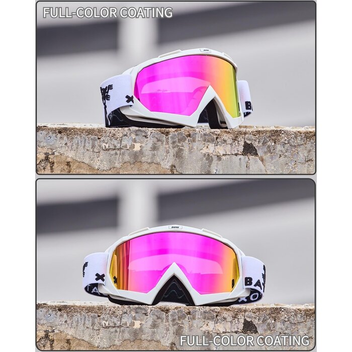 Masque Motocross et VTT Unisexe Blanc/Lilas - Taille Small - 25% de remise