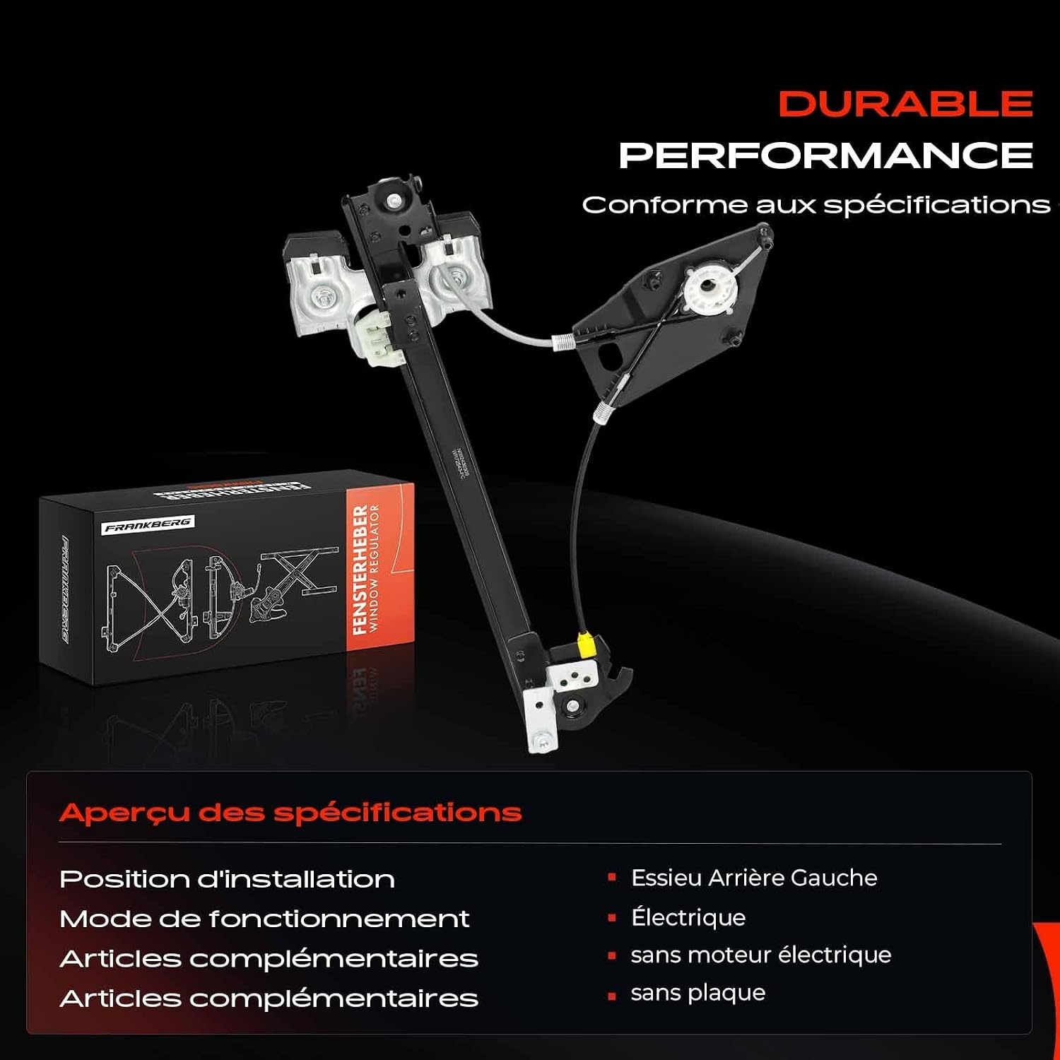 Mécanisme de lève-vitre arrière gauche Seat Ibiza IV (2008-2017) - 33% de remise