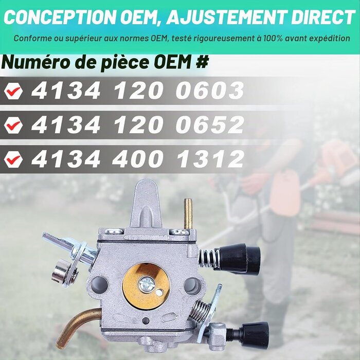 Kit carburateur et allumage pour débroussailleuse - 31% de remise