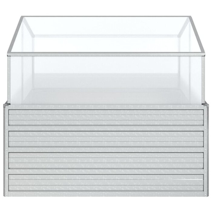 Bac de jardin surélevé avec serre 100x100x85 cm - 34% de remise