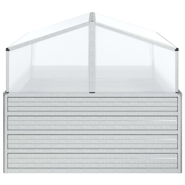 Bac de jardin surélevé avec serre 100x100x85 cm - 34% de remise