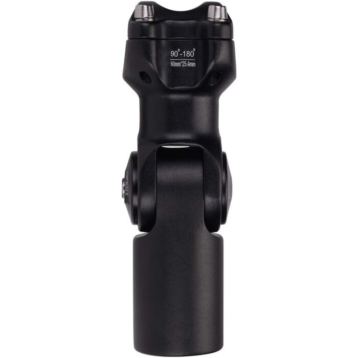 Potence de vélo réglable 0-90° - 31% de remise - Aluminium Noir 25,4 mm