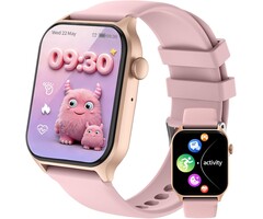 Montre connectée enfant rose, appels Bluetooth, 120+ sports - 41% de remise