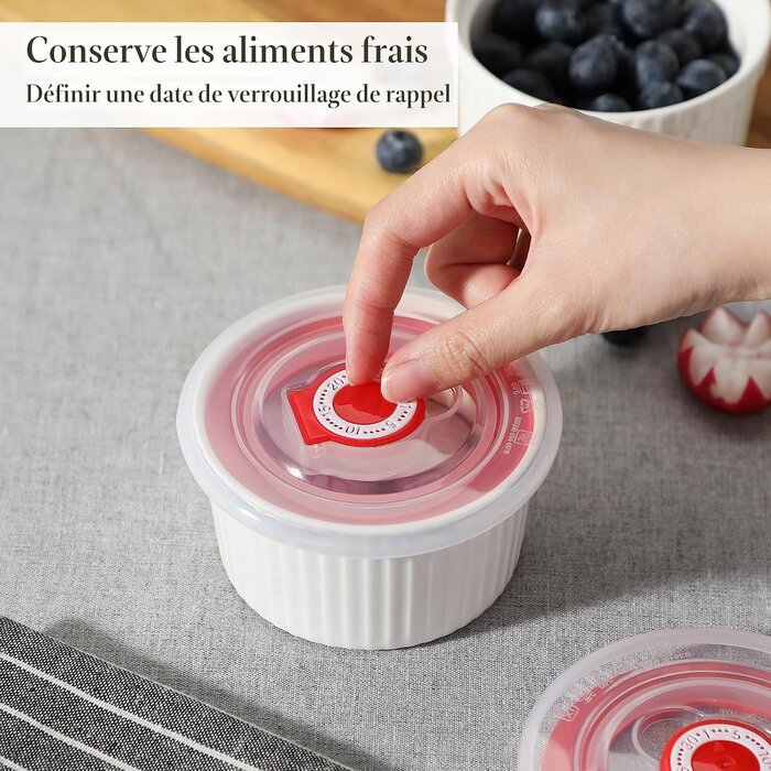 Lot de 6 ramequins à crème brûlée 240 ml avec couvercles - 29% de remise