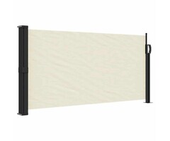 Vidaxl Pare-vent rétractable 100x500 cm crème - 38% de remise