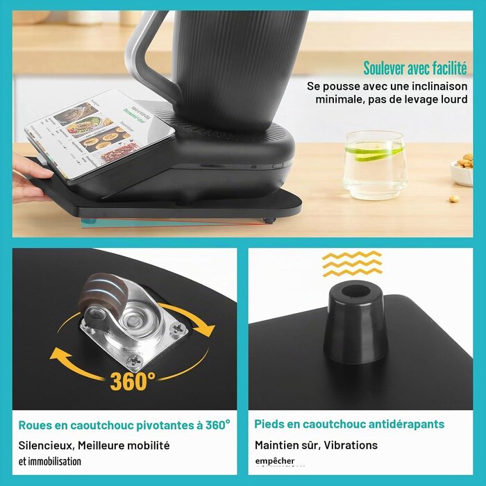 Planche de glissement pour Thermomix TM7 - Bambou noir - 31% de remise