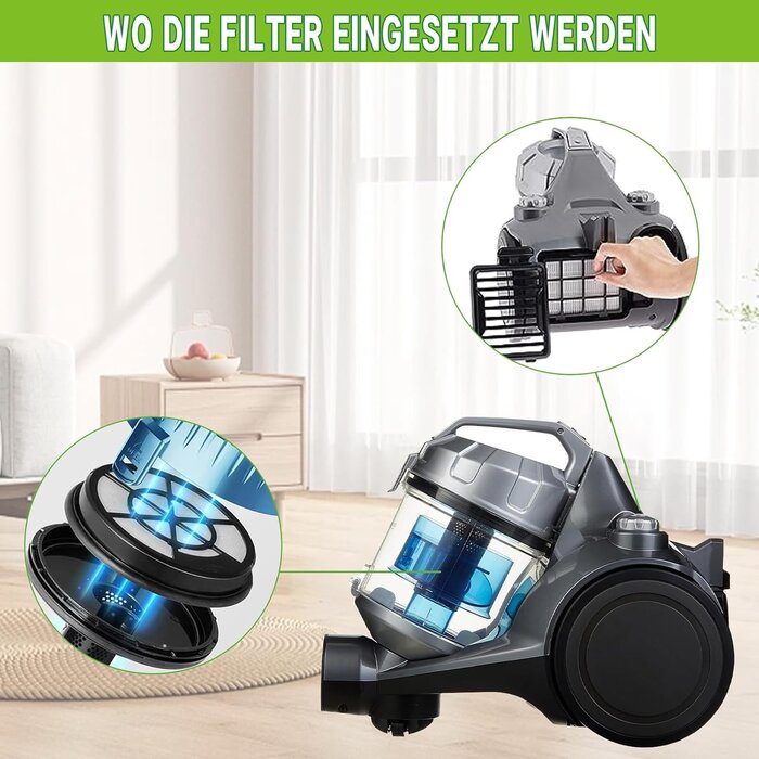 Lot de 2 Filtres HEPA Aspirateur - Compatible Série BGC05/BGS05 - 32% de remise