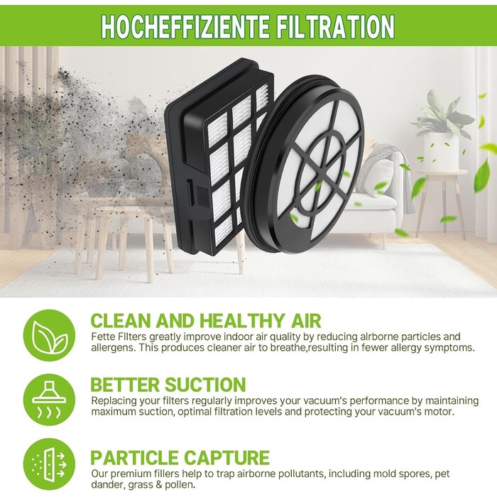 Lot de 2 Filtres HEPA Aspirateur - Compatible Série BGC05/BGS05 - 32% de remise