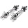 Lot de 2 barres d'haltères chromées 35 cm - 30% de remise