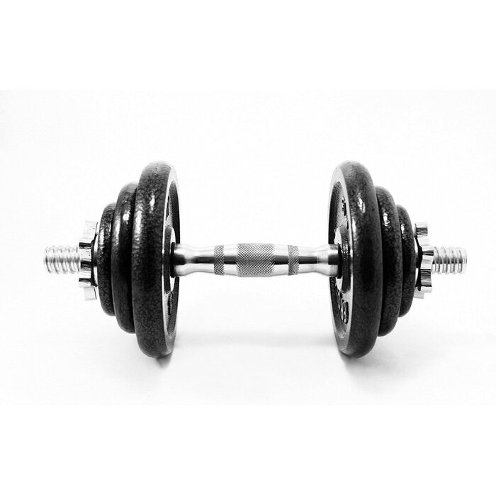 Lot de 2 barres d'haltères chromées 35 cm - 30% de remise