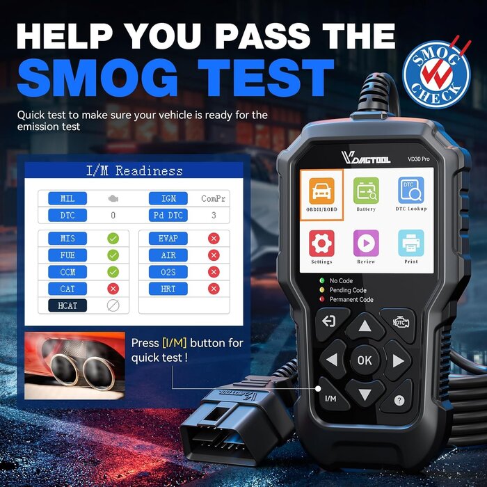 Scanner OBD2 VD30 Pro - Diagnostic Auto - 33% de remise