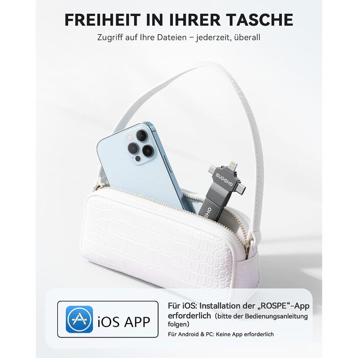Clé USB 4-en-1 128 Go pour smartphone et PC - 31% de remise