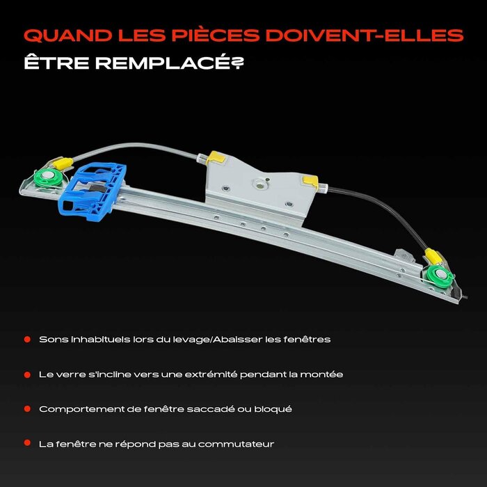 Mécanisme lève-vitre avant gauche Fiat 500 (312/319) - 33% de remise