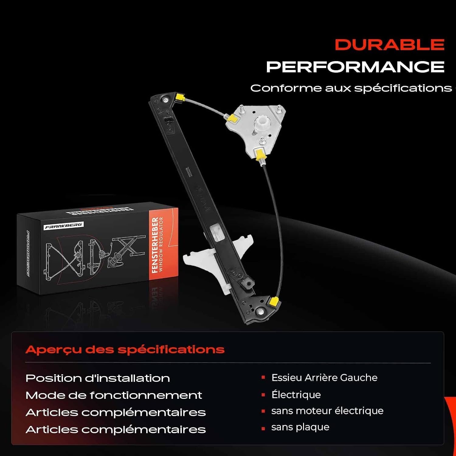 Mécanisme lève-vitre arrière gauche pour Amarok Pick-up 2010-2022 - 33% de remise