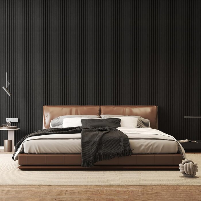 Panneaux acoustiques auto-adhésifs 120x60cm - Noir - Lot de 4 - 34% de remise