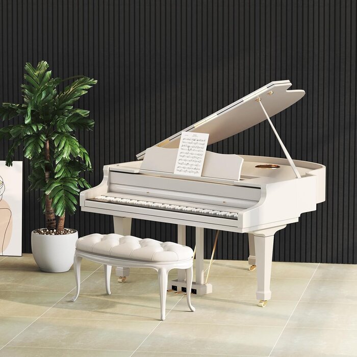 Panneaux acoustiques auto-adhésifs 120x60cm - Noir - Lot de 4 - 34% de remise