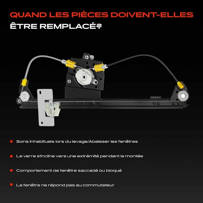 Mécanisme lève-vitre avant droit pour Renault Clio IV - 33% de remise